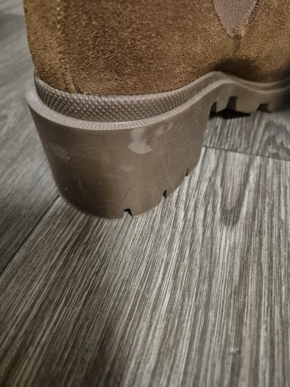 Steve Madden Amulet Brown Suede Removable Gold Chain Boots 9.5